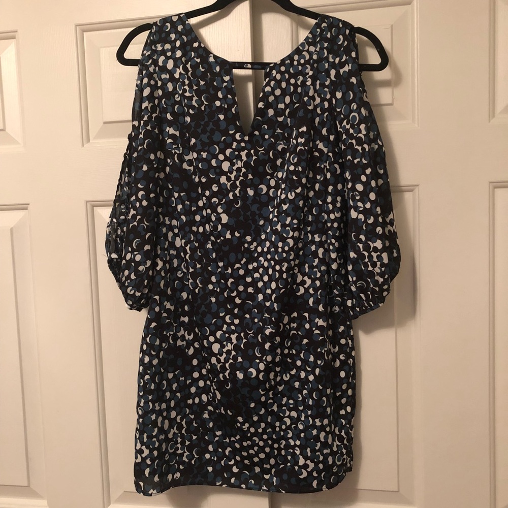 Beautiful Mini Dress With Dot Design Size Small
